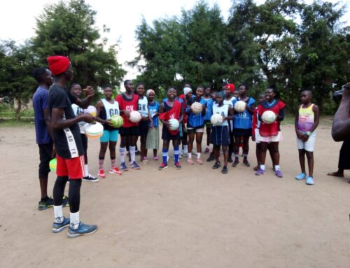 Sports Shoes and Equipment for Girls and Young Mums in Uganda to Play Netball